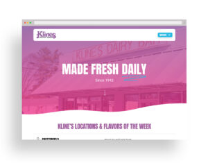 Kline's Dairy Bar Website